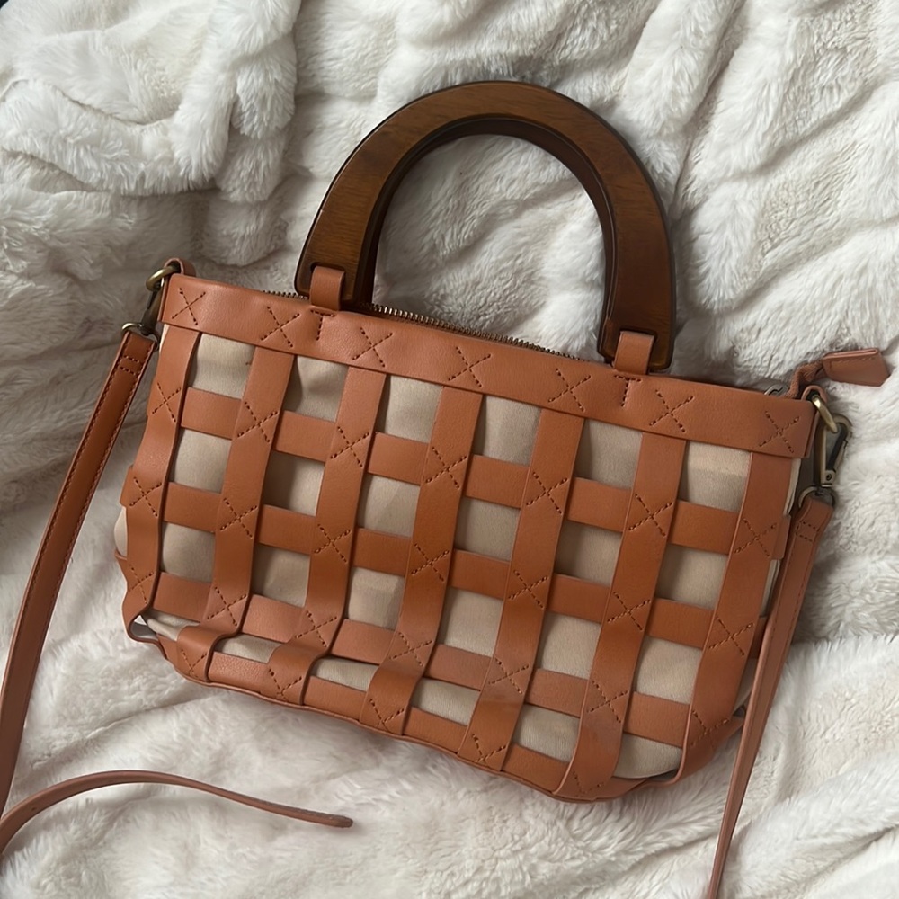 Anthropologie Woven Design Handbag